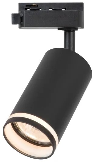Faretto per sistema a binario monofase PIPE 1xGU10/10W/230V nero