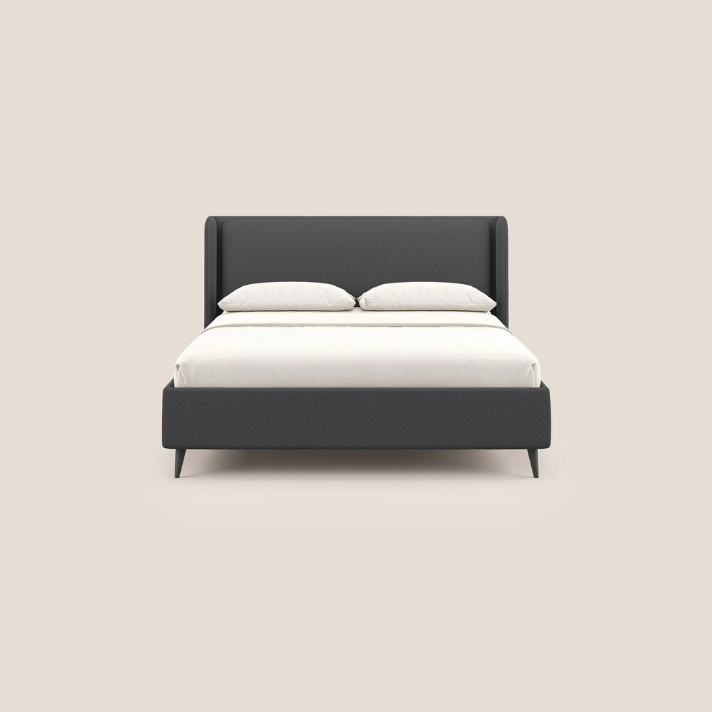 Nadine letto contenitore di design e comfort Italiano in tessuto impermeabile T19