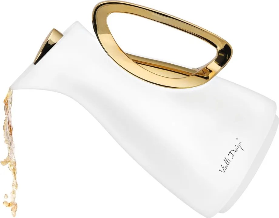 Borraccia termica bianca/dorata 1 l Alessia – Vialli Design