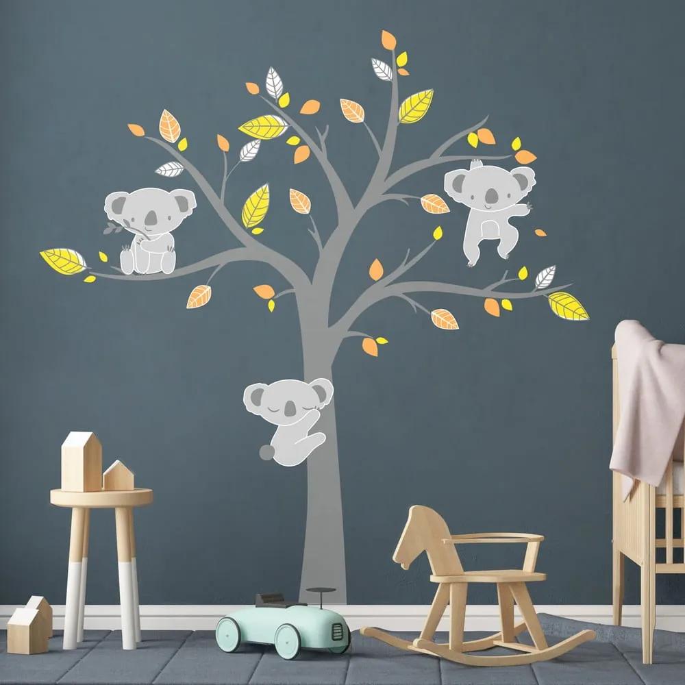 Adesivi murali per bambini Koala Autunno - Ambiance