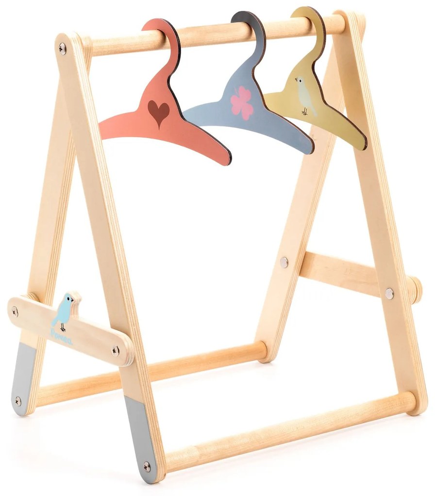 Pomea - Appendiabiti delle bambole di legno