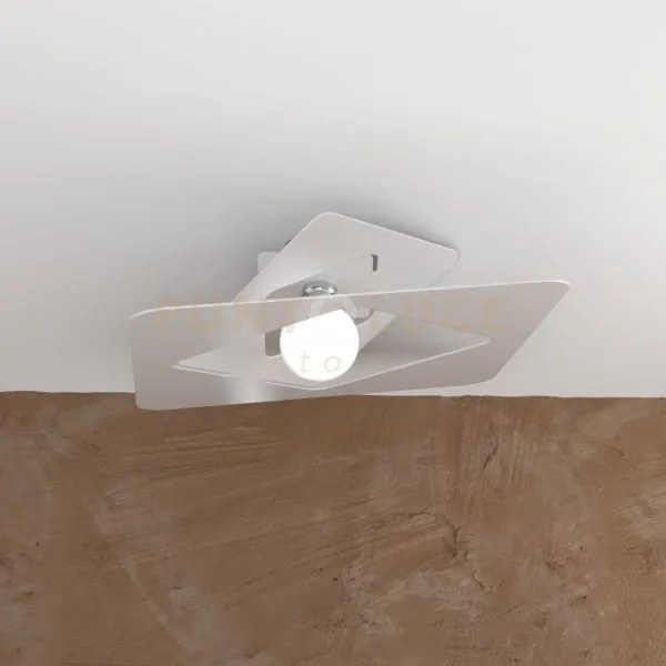 Wacky lampadario da soffitto in metallo 60 cm 1 luce attacco e27 bi...
