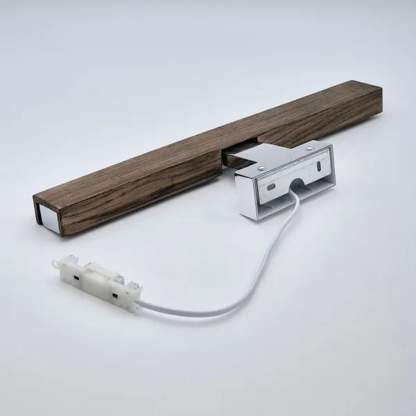 Brilagi-Illuminazione a LED per specchi da bagno WOODY MIRROR LED/8W/230V IP44 quercia/cromo