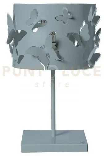 Lampade da tavolo moderna farfallosa verde marino in ferro 20x20x37...