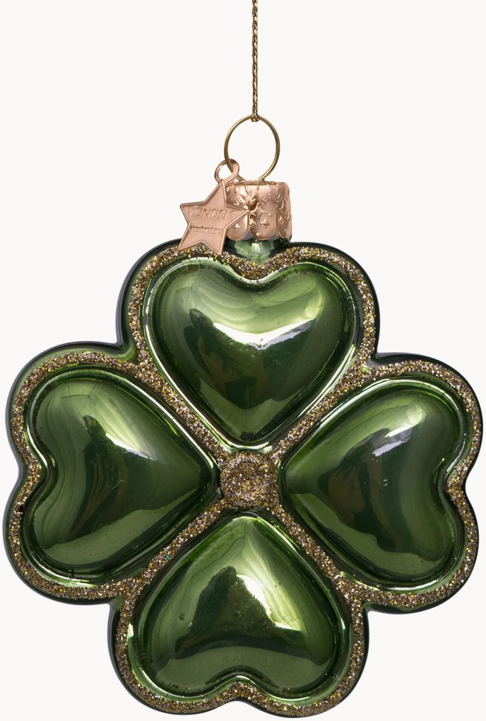 Addobbo di Natale in vetro soffiato Clover