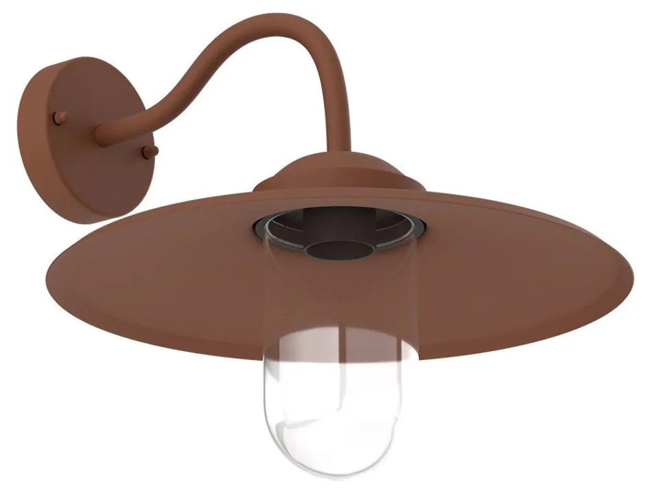 Applique Corten Mattone E27 IP54 per Esterni - Serie AURA
