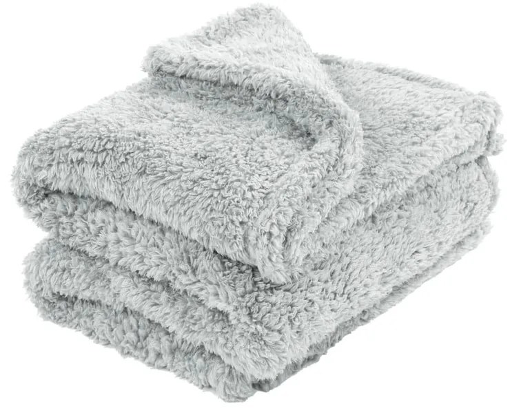 Coperta di peluche grigia, 130 x 170 cm Teddy - Tiseco Home Studio