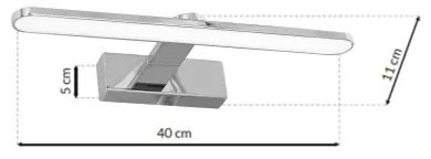 Illuminazione a LED per specchi da bagno SPLASH LED/8W/230V IP44