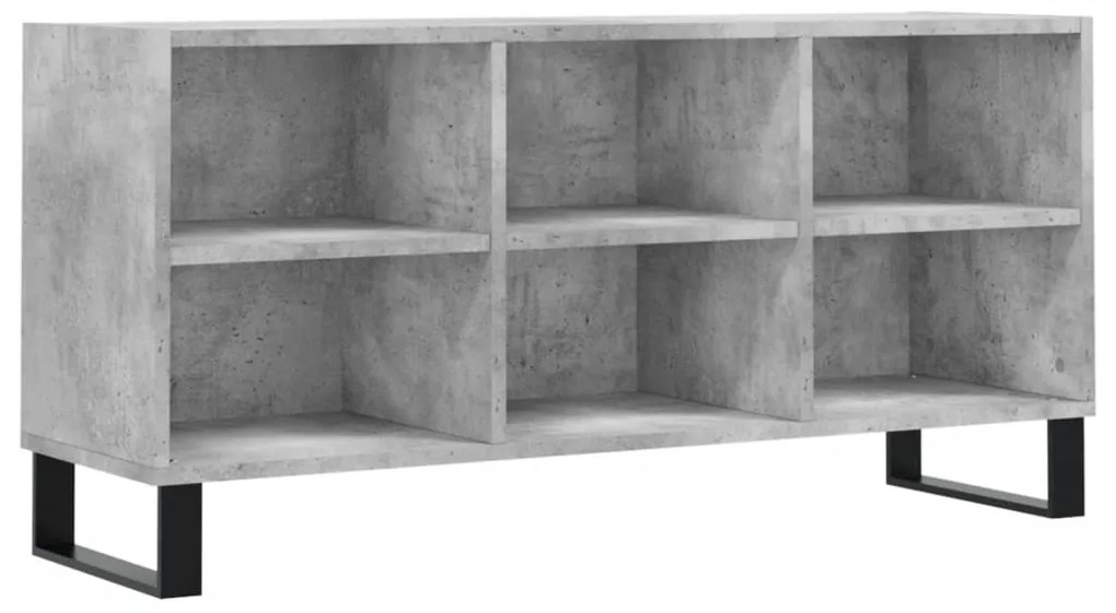 Mobile per tv grigio cemento 103,5x30x50 cm legno multistrato