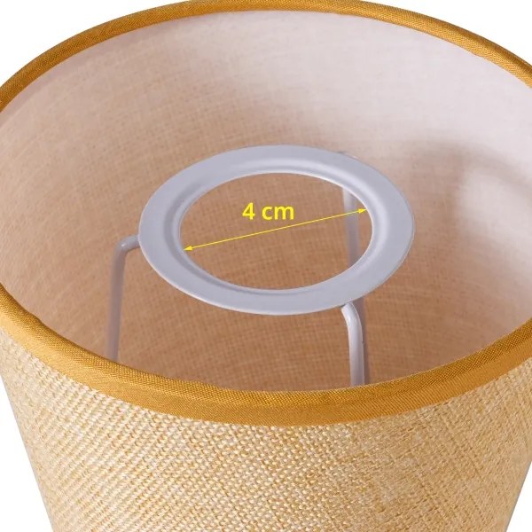 Brilagi - Paralume universale NUBILA E27 13x9 cm marrone chiaro