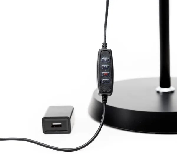 Lampada da terra dimmerabile a LED SIGNUS LED/10W/230V 3000/4500/6500K nero