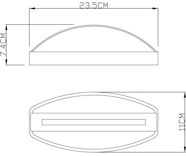 Deko-Light 731093 -Applique a LED da esterno ERIDANI 13W/230V IP44 antracite