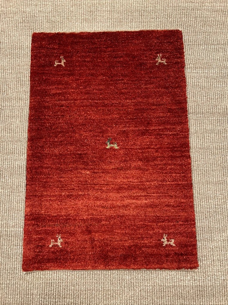 Gabbeh Tappeto 60 x 80 Rosso (Iran) Annodato A Mano