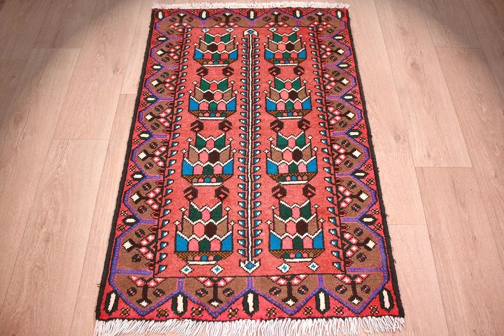 Hamedan Tappeto 130 x 80 (Iran) Annodato A Mano