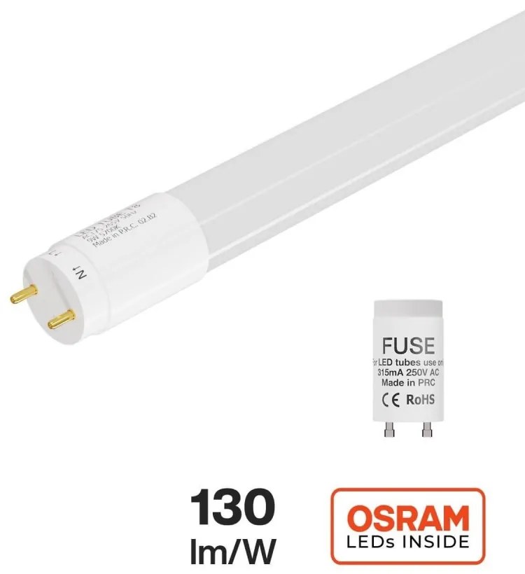 Tubo LED 18W 120cm 130lm/W - Starter Incluso Colore Bianco Freddo 5.700K