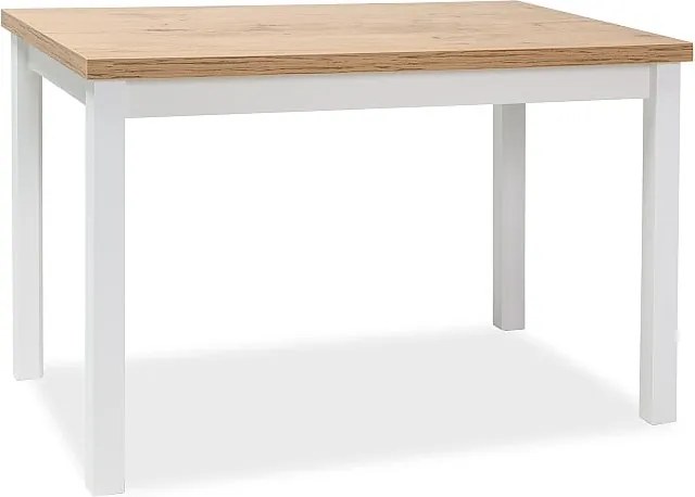 Tavolo Adam in rovere lancelot/bianco opaco - L120 x l68 x h75 cm