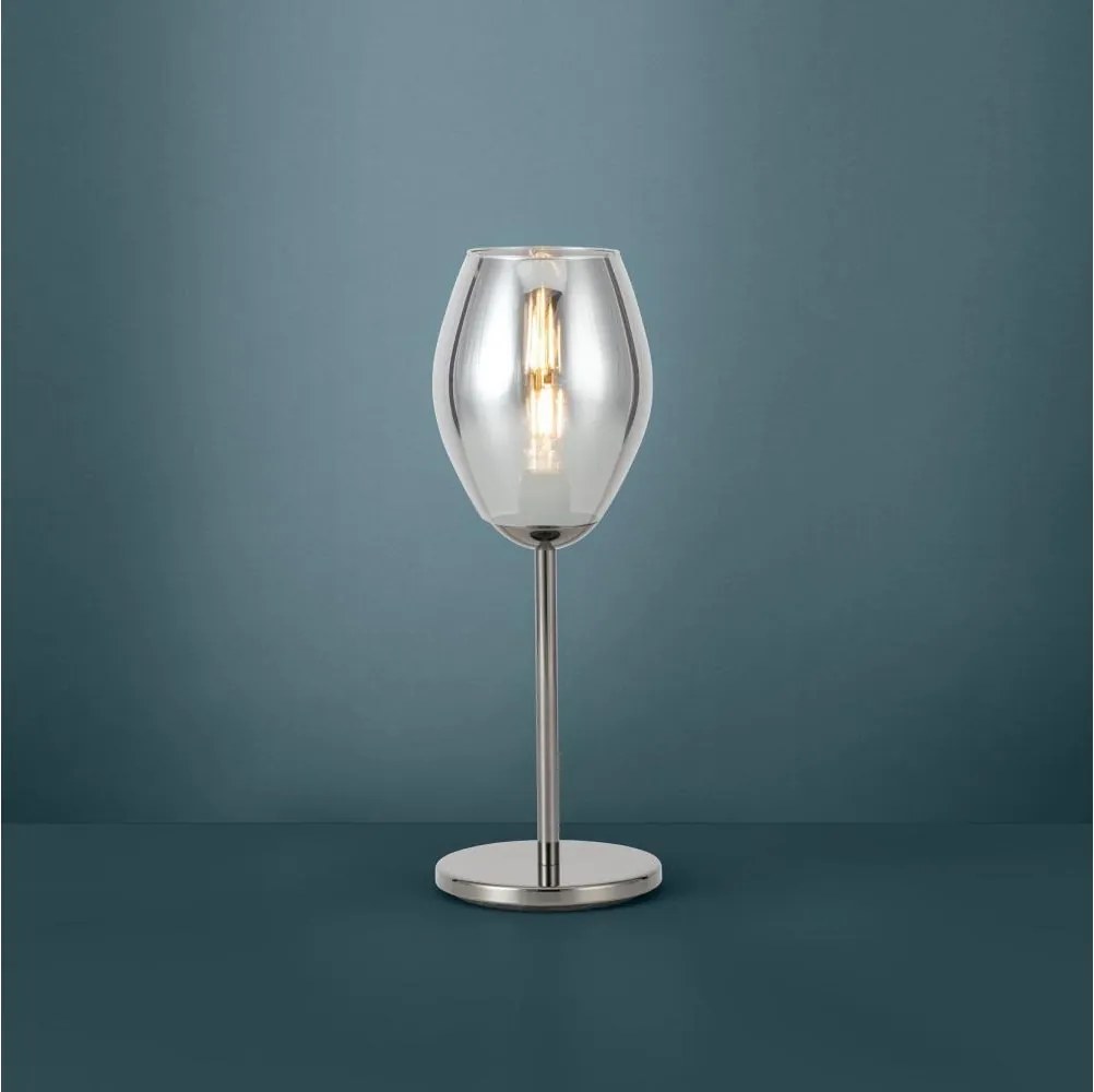 Eglo 39568 - Lampada da tavolo ESTANYS 1xE27/60W/230V nera/fumé