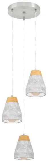 Eglo 95526 - Lampadario TAREGA 3xE27/60W/230V