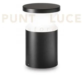 Torre paletto 1 luce attacco e27 22cm ip65 nero