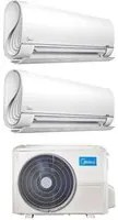 Climatizzatore Condizionatore Midea Dual Split Inverter serie BreezeleSS+ 9+9 con M2OD-18HFN8-Q R-32 Wi-Fi Integrato 9000+9000 - Novit