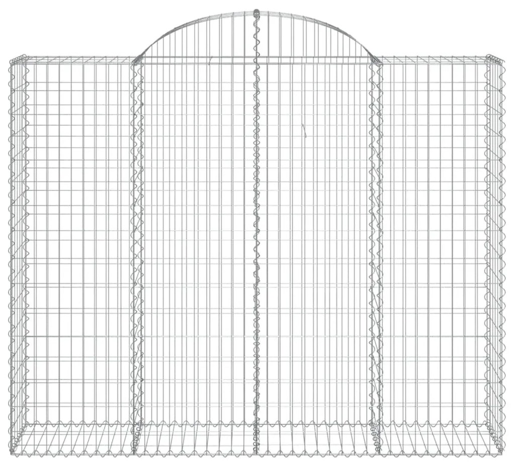 Cesti Gabbioni ad Arco 7 pz 200x50x160/180 cm Ferro Zincato