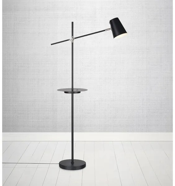 Markslöjd 107307 - Lampada da terra con USB LINEAR 1xE14/40W/230V