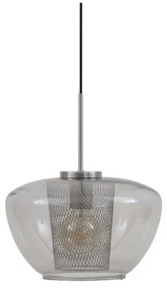 Briloner 4016-014 - Lampada a sospensione con cavo SEVENTIES 1xE27/40W/230V grigio fumé