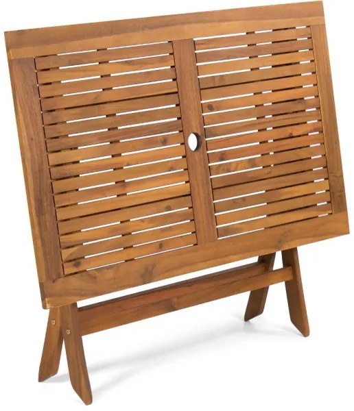 Fieldmann - Tavolo da giardino pieghevole 120x70 cm acacia