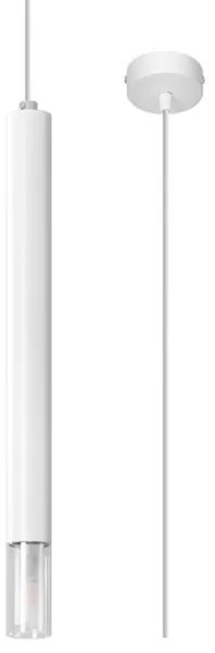 Sollux SL.0957 -Lampadario su corda VIZIER 1xG9/12W/230V bianco