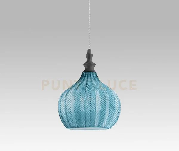 Cleofe s/11 - lampadario sospeso 1 luce attacco e27 in vetro colore...