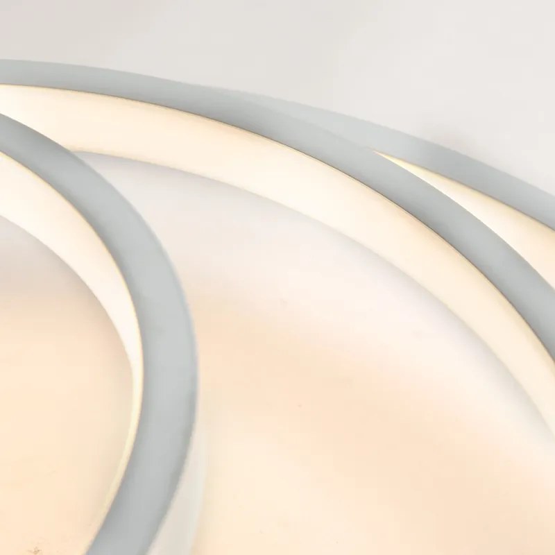 Plafoniera moderna bianca con LED e dimmer - Rondas