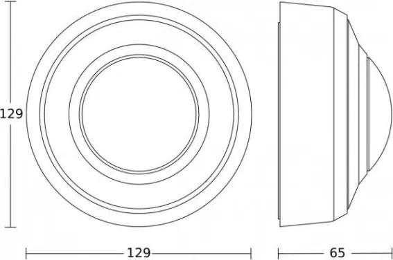 Steinel 088149 - Sensore di movimento da esterno PD-8 ECO DALI-2 360° IP54 nero