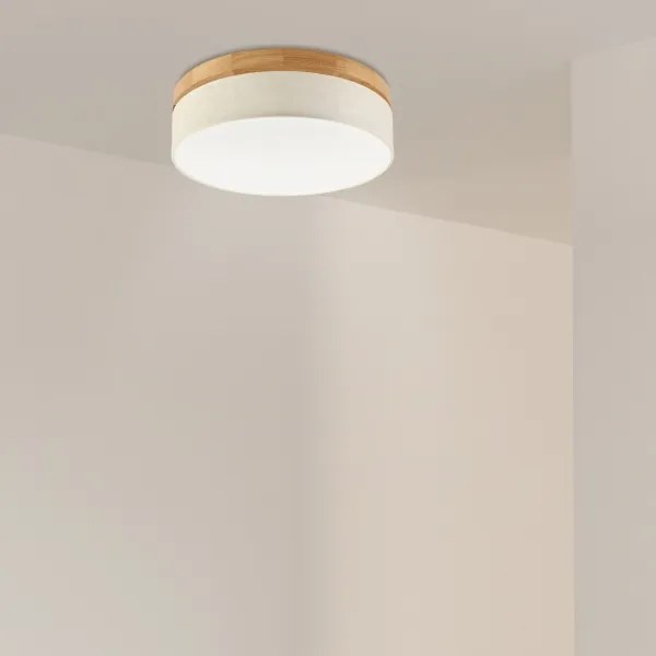 Brilagi - Plafoniera LED BELLADONNA LED/36W/230V Ø 40 cm crema/rovere