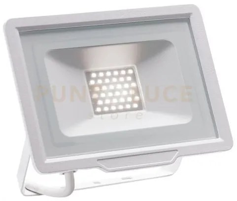 Ges842c- proiettore faro led 3000k 2550lm 30w  ip65 alluminio e vetro