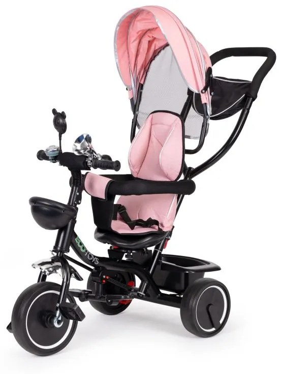 Triciclo, passeggino rosa ECOTOYS