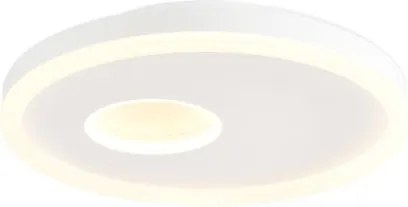 Plafoniera LED ACRYL Ø 40 cm bianco IP20 cct da bianco caldo al bianco neutro, 3900 lumen