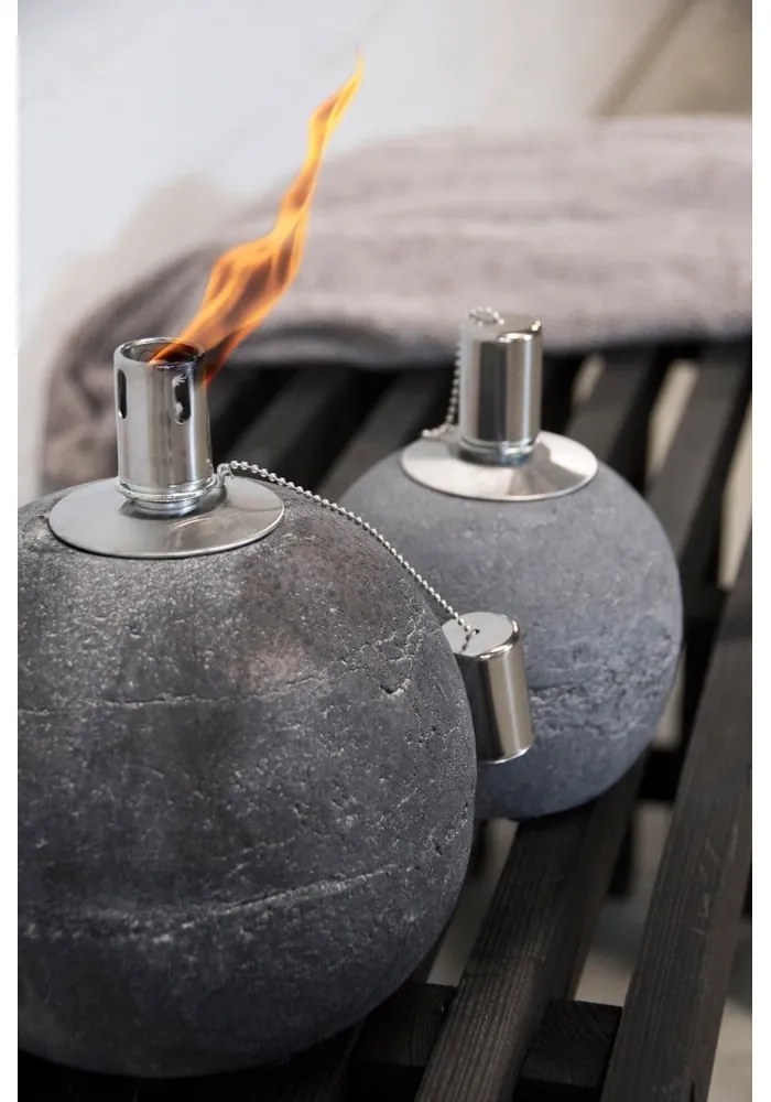 Lampada a olio in cemento (altezza 16 cm) - Esschert Design