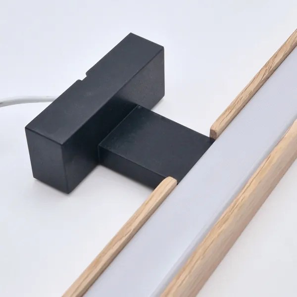 Brilagi-Illuminazione a LED per specchi da bagno WOODY MIRROR LED/15W/230V IP44 quercia/nero