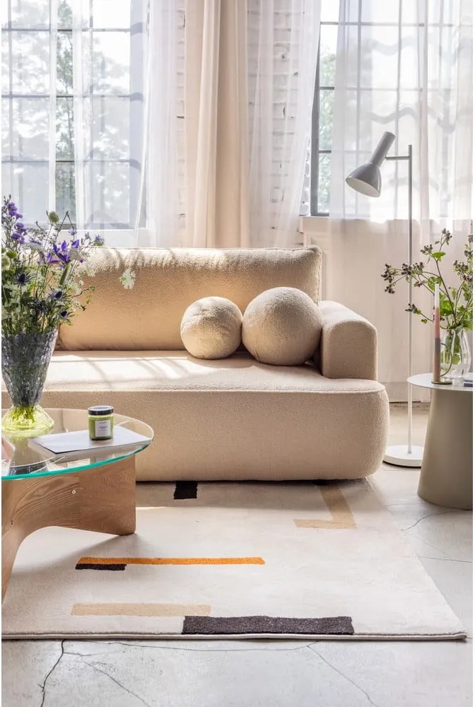 Tappeto arancione/color crema 80x150 cm Linea – Universal