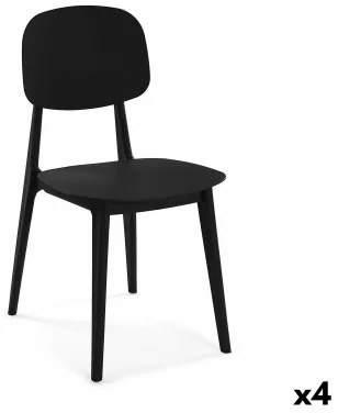 Sedia Versa Nero 39,5 x 80 x 41,5 cm (4 Unità)