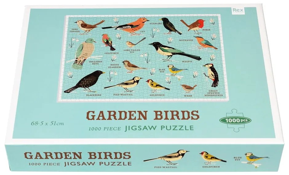 Puzzle 1000 pezzi 1000 Garden Birds - Rex London