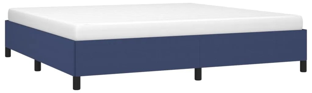 Giroletto senza materasso blu 200x200 cm in tessuto