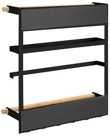 WENKO 54114100 - Organizer MAGNA 33x34 cm nero/marrone