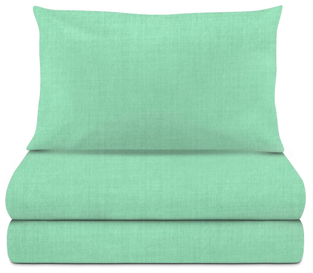 Completo letto singolo texture menta
