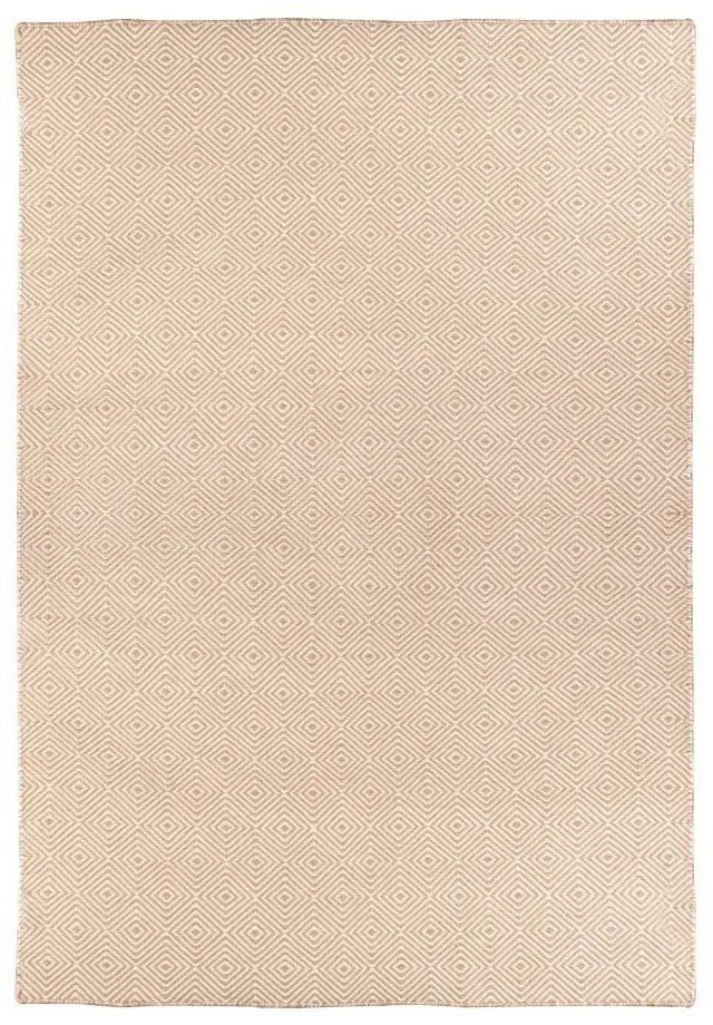 Tappeto per esterni bifacciale crema in plastica riciclata, 120 x 180 cm Solitaire - Green Decore