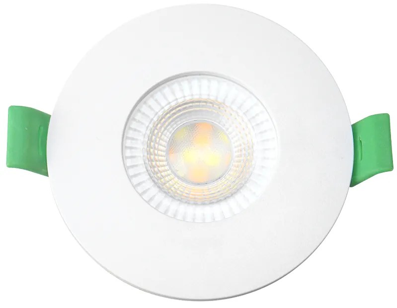 Faro LED da incasso 6W Dimmerabile CCT Foro ø70mm IP44 Colore Bianco Variabile CCT