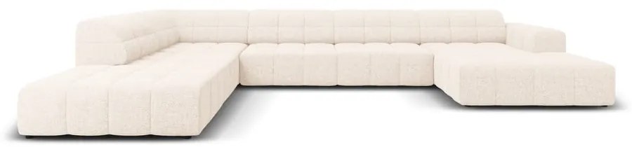 Divano angolare crema (angolo sinistro/"U") Chicago - Cosmopolitan Design