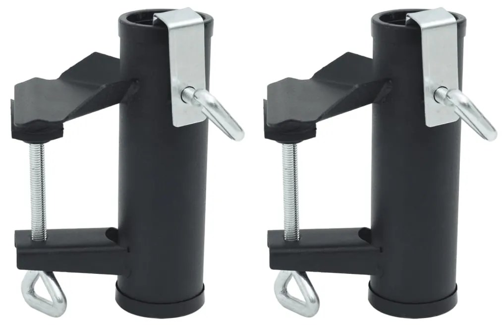 Morsetti Per Ombrelloni Da Balcone 2 Pz 25-38 Mm İn Acciaio /