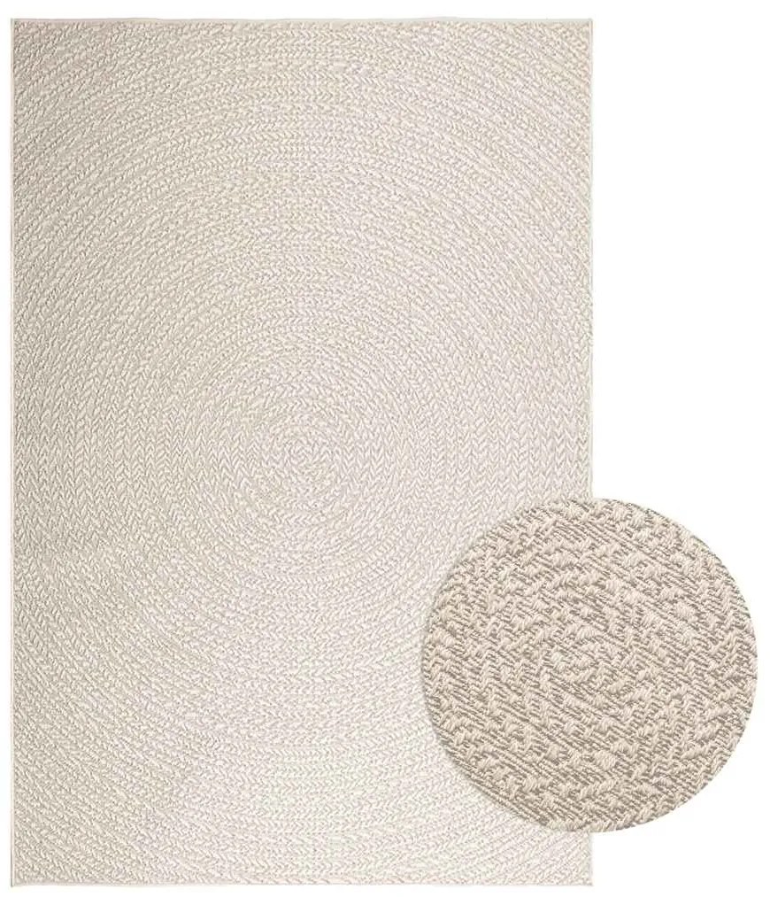 Tappeto Zızur Crema 160x230 Cm Aspetto Iuta Interni Ed Esterni /