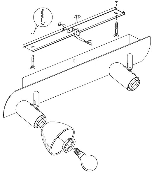 EGLO 90984 - Faretto ENEA 2xE14/40W